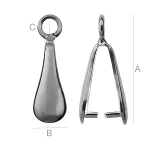 Pendant Bail, Jewelry Findings, KRK 6 Pendant Bail, Jewelry Findings, KRK 6