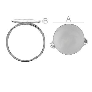 Ring Basis, Schmuckteile, 15mm, GWP 15 RING