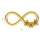 Infinity with flowers charm - ODL-00153