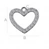 Heart with crystals S-CHARM 74 ver.2