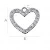 Heart with crystals S-CHARM 74 ver.2