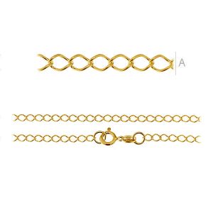 Rombo Chain, Bracelet, R1 50 (19-21 cm) RH/AU Rombo Chain, Bracelet, R1 50 (19-21 cm) RH/AU