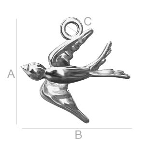Die Schwalbe-Anhänger, Silberschmuck, ODL-00005