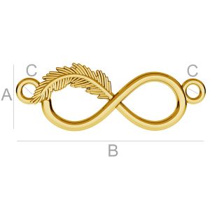 Unendlichkeitszeichen-Anhänger, Silberschmuck, ODL-00164 Unendlichkeitszeichen-Anhänger, Silberschmuck, ODL-00164