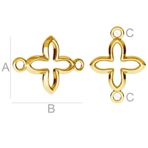 Kreuz-Anhänger, Verbinder, Schmuckteile, ODL-00171 Kreuz-Anhänger, Verbinder, Schmuckteile, ODL-00171