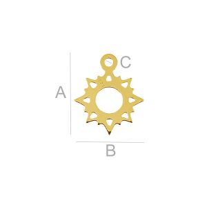 Sonne-Anhänger, Silberschmuck,  BL-0134 (0,40 mm)