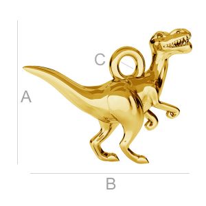 Dinosaurier-Anh&auml;nger, Silberschmuck,  ODL-00174