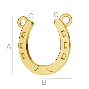 Hufeisen-Anh&auml;nger, Silberschmuck, ODL-00178