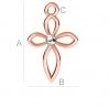 Kreuz mit kristall ODL-00185 ver.2