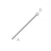 Headpins sterling silver - GW (10-200 mm)