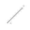 Headpins sterling silver - GW (10-200 mm)