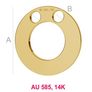 14K 585 kulta riipus LKZ-00010 - 0,30 mm