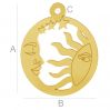 Moon and sun pendant - LK-0662 - 0,50