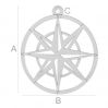 Kompass anhänger, LK-0666 - 0,50
