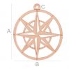 Kompass anhänger, LK-0666 - 0,50