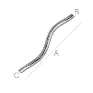 Röhrchen, Schmuckteile, RURS - 1,5 mm / 25 mm