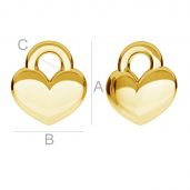 Heart charm - ODL-00196