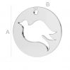 Pigeon pendant, LK-0694 - 0,50