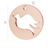 Pigeon pendant, LK-0694 - 0,50