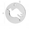 Pigeon pendant, LK-0694 - 0,50