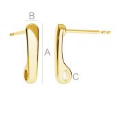 Ear post with loop ODL-00209