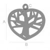 Heart tree pendant, LK-0753 - 0,50