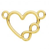 Heart with infinity sign pendant ODL-00214