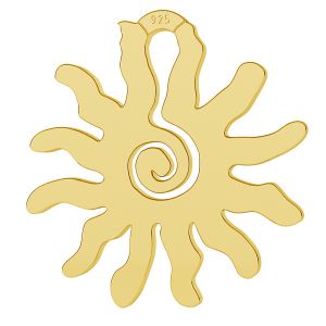 Sonne-Anh&auml;nger, Silberschmuck, LK-0781 - 0,50