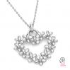 Herz mit blumen anhanger ODL-00213