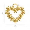 Herz mit blumen anhanger ODL-00213