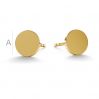 Round post earrings gold 14K LKZ-00933 KLS - 0,30 mm