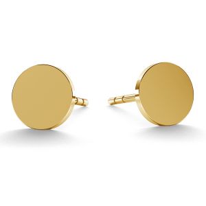 14K 585 Gold Round Earstuds LKZ-00933 KLS - 0,30 mm