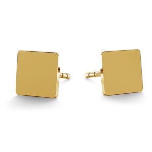 14K 585 Gold Square Earstuds LKZ-00934 KLS - 0,30 mm