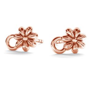 Blume-Ohrstecker mit Öse, Silberschmuck, ODL-00218 KLS Blume-Ohrstecker mit Öse, Silberschmuck, ODL-00218 KLS