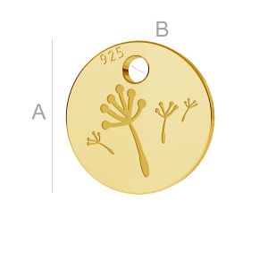 L&ouml;wenzahn-Anh&auml;nger, Silberschmuck, LK-0882  0,50