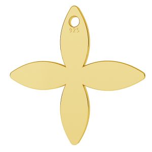 Blume-Anh&auml;nger, Silberschmuck, LK-0886 - 0,50