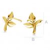 Tulpe blume ohrstecker, ODL-00223 KLS
