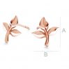 Tulpe blume ohrstecker, ODL-00223 KLS