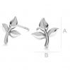 Tulpe blume ohrstecker, ODL-00223 KLS