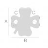Clover pendant, LK-0943 - 0,33