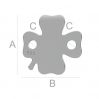 Clover pendant, LK-0943 - 0,33