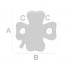 Clover pendant, LK-0943 - 0,33