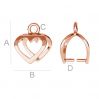 Silver bail for Swarovski Crystals KRK-13