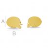 Comics cloud earring, LK-0960 KLS - 0,50