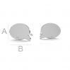 Comics cloud earring, LK-0960 KLS - 0,50
