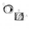 Silver spacer ODL-00241