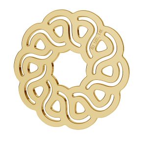Blumen Anhänger 14K Gold,  LKZ-00203 - 0,30 mm