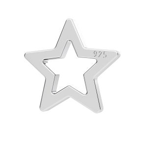 Stern-Anhanger, Silberschmuck, LK-1065 - 0,50