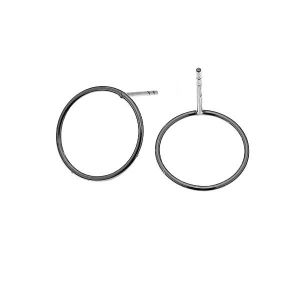 Ohrstecker Kreis 1,2cm, Silberschmuck,  KLS-17
