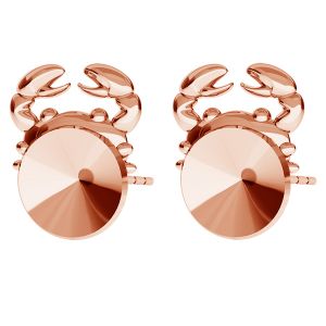 Crab Earring Studs Rivoli 8mm ODL-00270 KLS (1122 SS 39)